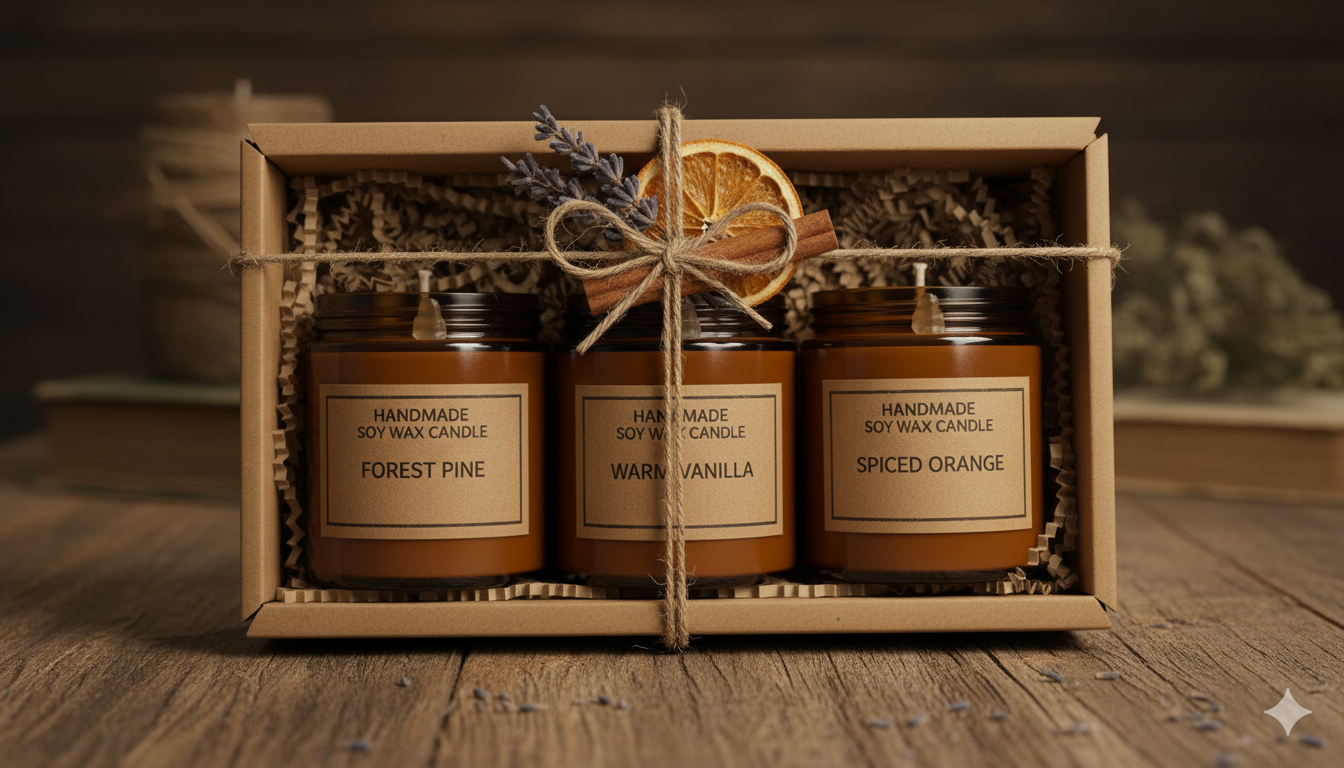 Handmade Scented Candle Set